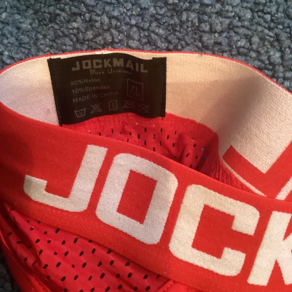 Jockmail red mesh brief - Picture 3 of 4